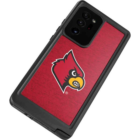 University of Louisville Red Background Galaxy Note20 Ultra 5G Waterproof Case